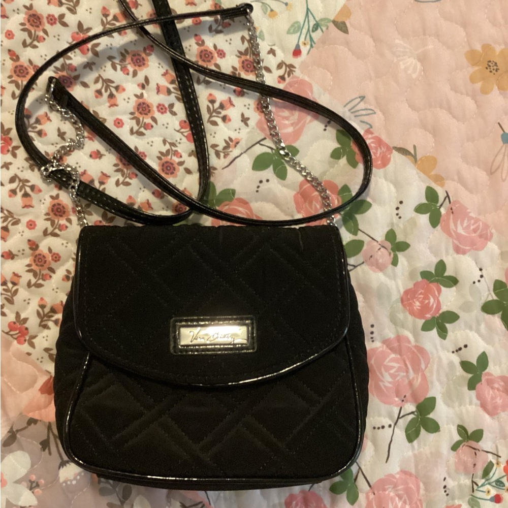 Vera Bradley Black Quilted Crossbody Bag